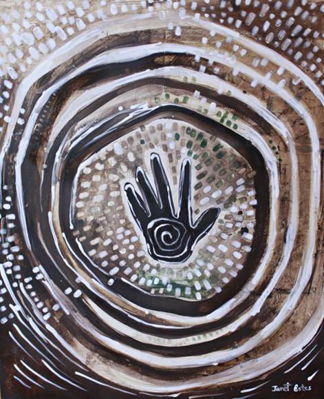 I still feel your heartbeat painting Janet Botes